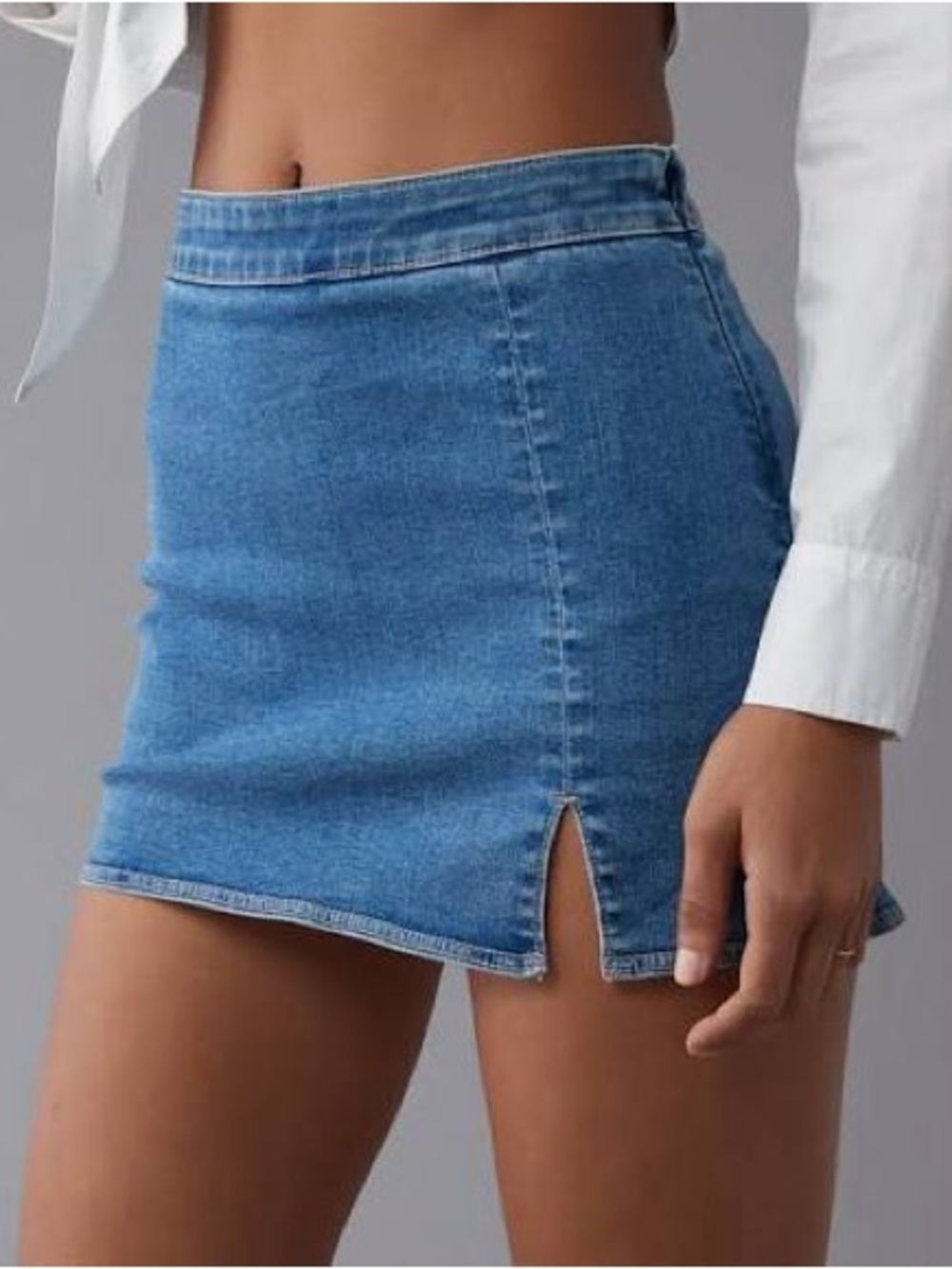 American Eagle Outfitters Blue Denim Mini Skort